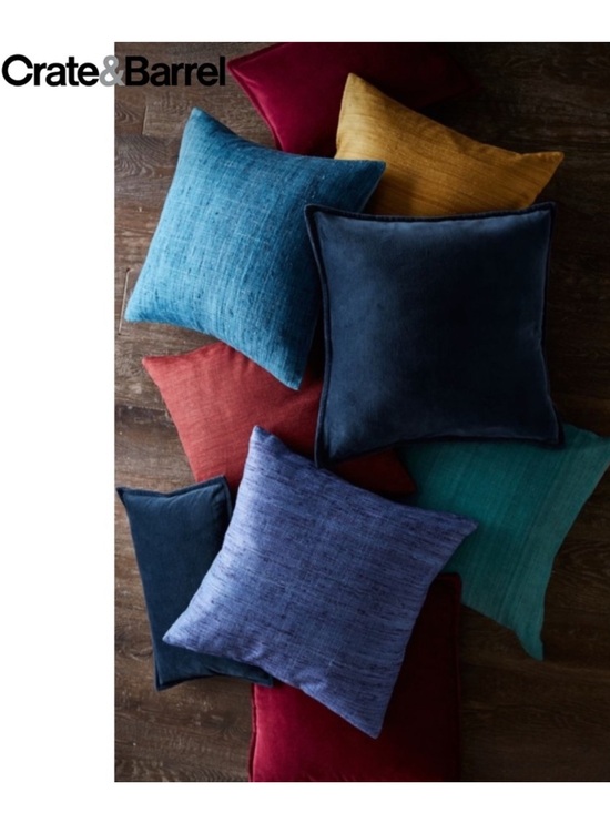 Crate&Barrel Other - Crate & Barrel Linden Pillow Case in Peacock Size 18 x 18 inches.